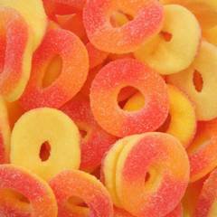 Peach Gummy Rings 2.5 Pounds Pounds Bag