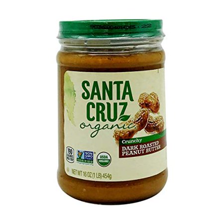 Santa Cruz Organics Crunchy Dark Roasted Peanut Butter, 16 Oz