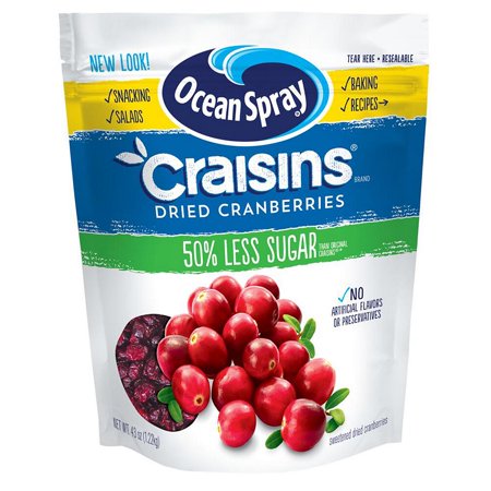 Ocean Spray Reduced Sugar Craisins  43 Oz. 2 Pack