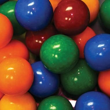 Dubble Bubble Cry Baby Sour Guts 24mm Gumballs 1 Inch, 3 Pounds Approximately 150 Gum Balls.