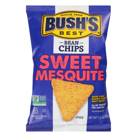 Bush's Best Sweet Mesquite Gluten Free Bean Chips, 1.5 Oz (12 - Pack)