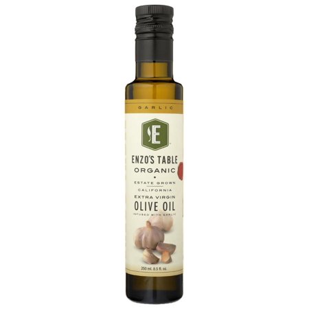 Enzos Table Garlic Extra Virgin Organic Olive Oil, 250 Ml (Pack of 6)