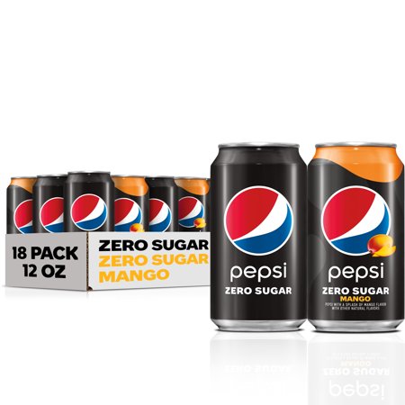 (18 Cans) Pepsi Zero Sugar Variety Pack, 12 Fl Oz