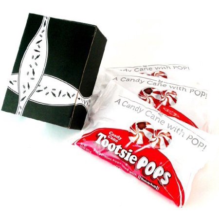 Tootsie Candy Cane Pops, 9.6 Oz Bags in a Blacktie Box (Pack of 3)