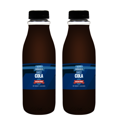 Ralph's SUGAR FREE Sweet Cola Sparkling Water Sodamix Flavor  Two 16oz Bottles