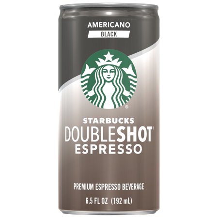 (12-Cans) Starbucks Doubleshot Espresso, Americano Black, 6.5 Fl Oz