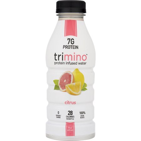 Trimino Protein Infused Water  Citrus  16 Fl Oz  12 Ct