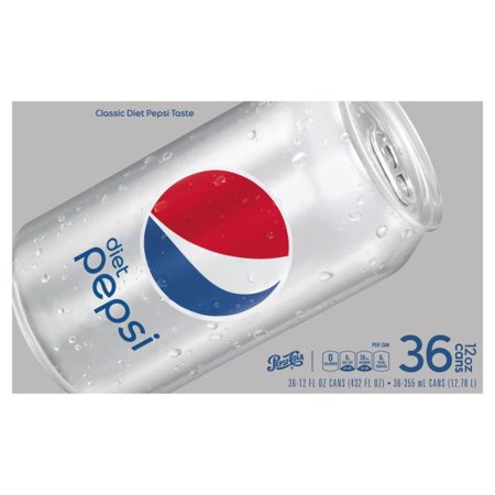 Diet Pepsi Soda  12 Fl Oz  36 Cans