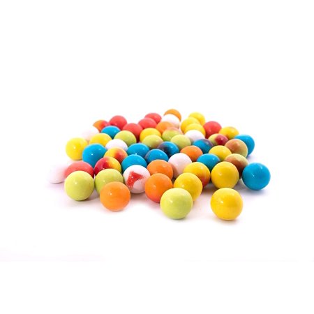 Lightning Bolts Dubble Bubble Bubble Gum - 1 LB Resealable Stand up Candy Bag (approx. 60 Pieces) - 1 Inch Gumballs for Vending Machines - Bulk Filler