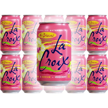 La Croix Sparkling Water Hi-Biscus Naturally Essence 12 Oz, 24 Cans