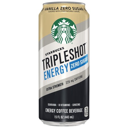 (12 Cans) Starbucks Tripleshot Zero Sugar Energy Extra Strength  Vanilla  15 Fl Oz
