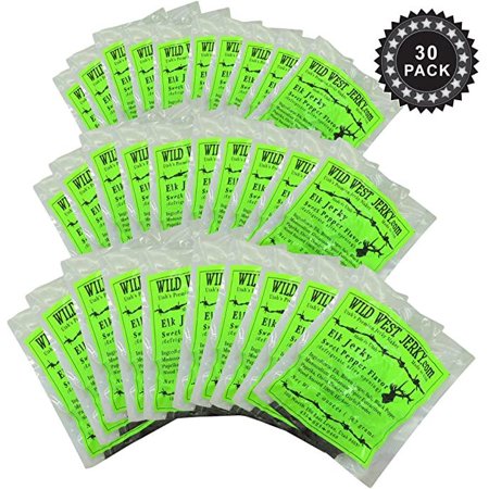 Premium Delicious 100% Natural Elk Sweet Pepper 2 OZ. Wild West Jerky