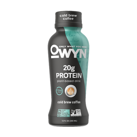 OWYN  Vegan Protein Shake 12 Fl Oz  100-Percent Plant-Based (Cold Brew Coffee  Pack of 6)