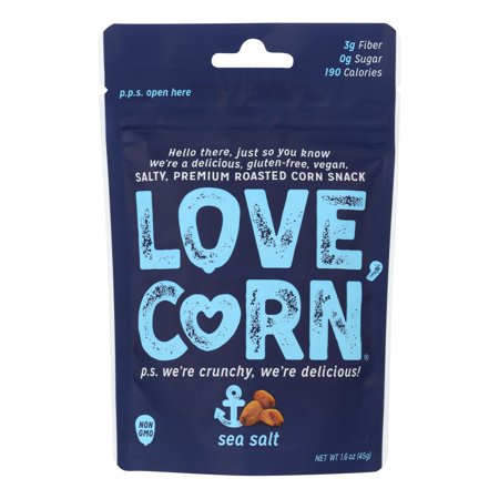 Love CornÂ® Premium Crunchy Corn Snack - Case of 12 - 4 OZ