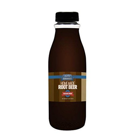 Sugar Free Diet Root Beer Sparkling Water Sodamix Flavor  16Oz (Pint) Bottle