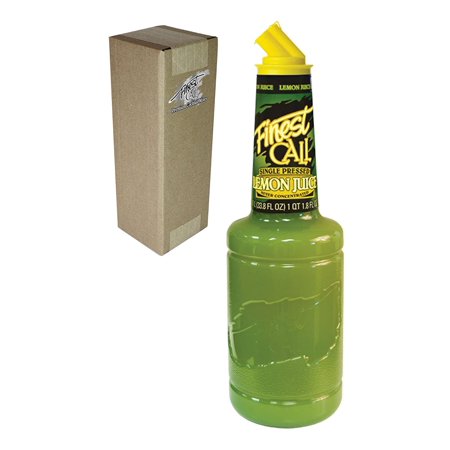 Finest Call Premium Single Pressed Lemon Juice Drink Mix, 1 Liter Bottle (33.8 Fl Oz), Individually Boxed