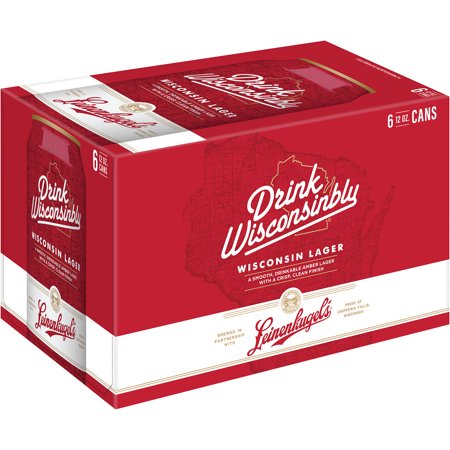 Leinenkugel's Drink Wisconsinbly Beer, Beer 6 Pack, 12 Fl Oz Can, 4.9% ABV