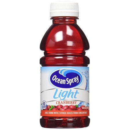 Ocean Spray Light Cranberry Juice Drink, 10 Ounce Bottle (Pack of 6)