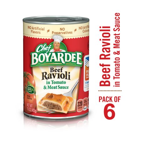 Chef Boyardee Beef Ravioli, 15 Oz (Pack of 6)
