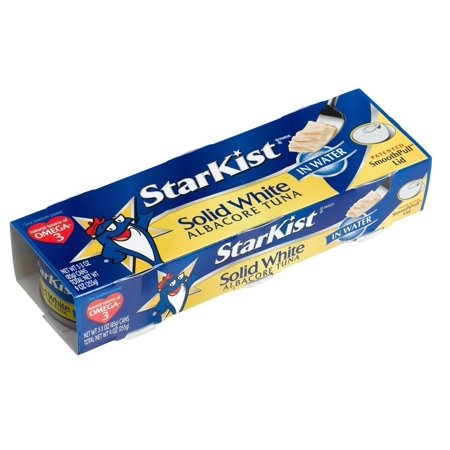 Starkist Tuna in Water 3 - 3oz Package (Pack of 4) (Total of 12 Cans) Choose Type Below) (Solid White Albacore)