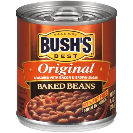 Bush's Best Baked Beans Original Seasoned with Bacon & Brown Sugar 8.3 OZ (3)