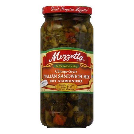 Mezzetta Italian Sandwich Mix Hot  16 OZ (Pack of 6)