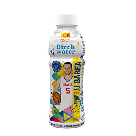 J.J. Barea Nba Champion Limited Edition Birch Water No Sugar Added / 16.9 Fl. Oz. (500Ml) X 12 Bottles / All Natural and Healthy