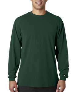 4804 Adult B-Tech Long-Sleeve Tee - Forest Green, Small
