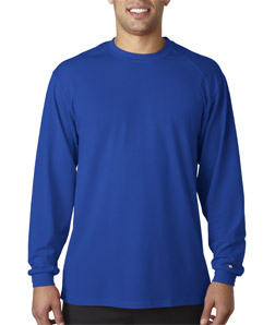 4804 Adult B-Tech Long-Sleeve Tee - Royal, Small