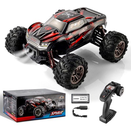 5 Hobbyist Grade 1:20 Scale Remote Control Truck, 4WD High Speed 30 Km/h All Terrains Electric Toy Off Road RC Monster Vehicle Car Crawler with Rechar
