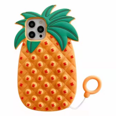 Sunisery Silicone Phone Case  Bubble Pop with Portable Ring  Fidget Toy