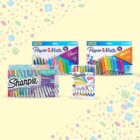 Paper Mate Flair Felt Tip Pens  Assorted Tips and Colors  12 Count