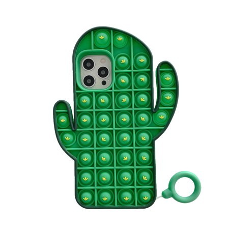 Sunisery Silicone Phone Case  Bubble Pop with Portable Ring  Fidget Toy