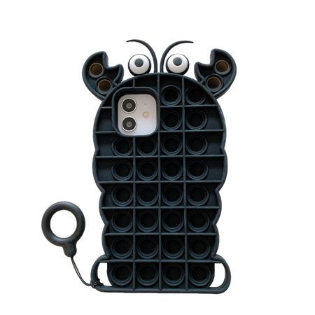 Gaono Silicone Phone Case, Bubble Pop with Portable Ring, Fidget Toy
