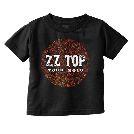 Music Youth Toddler T-Shirt Tees Tshirts Vintage ZZ Top Tres Hombres Roses Rock Tour