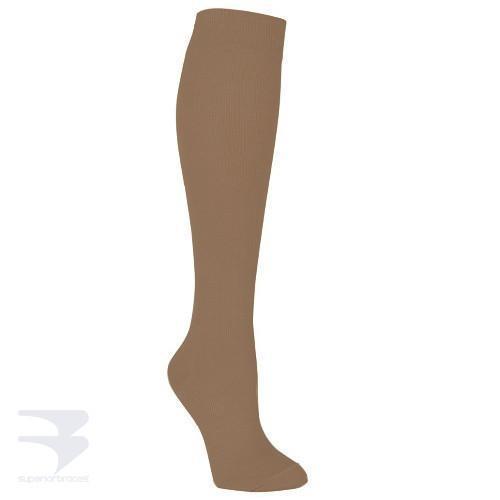 9303 - BR 15 - 20 Mm Hg Compression Mens Support Socks- Brown - Small