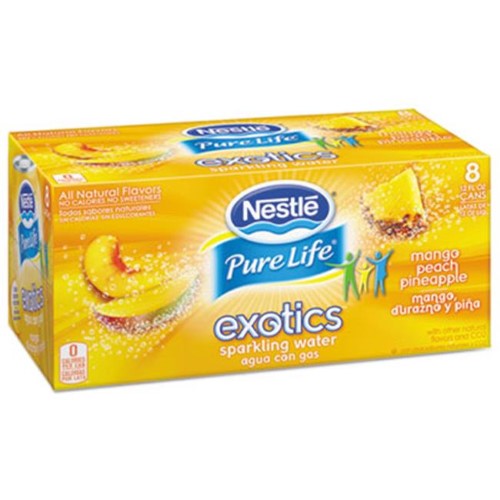 Nestle Waters, N.a. 12252792 Pure Life Exotics Sparkling Water, Strawberry Dragon Fruit, 12 Oz. Can