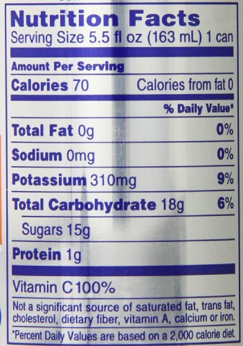Ocean Spray Cranberries 20453 100 Percent Orange Juice, 5.5 Oz. Can thumbnail