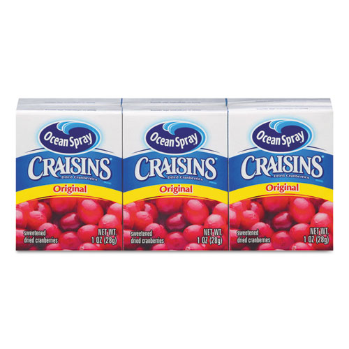 Ocean Spray Cranberries 29516 Craisins Original Cranberry Box, 1 Oz.