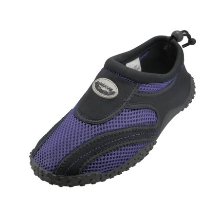 Kids Comfortable Water Shoes Lightweight Non-Slip Aqua Socks Shoes for Beach Walking Boys Girls Sizes 11-4. WE RECOMMEND to BUY 2 SIZES up.