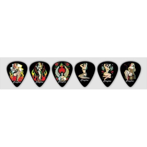 Clayton TBDS-12 Trouble Dollz Standard Medium Guitar Picks, 12 Pieces