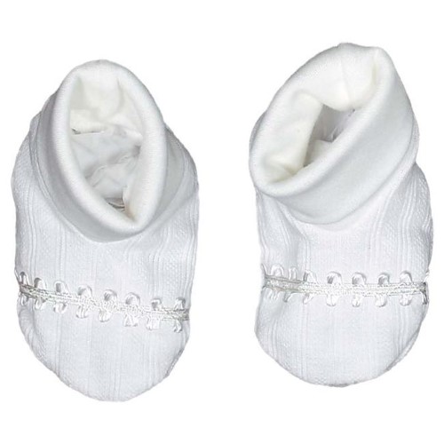 Raindrops 48575 Quartz Christening Party Booties, Layette