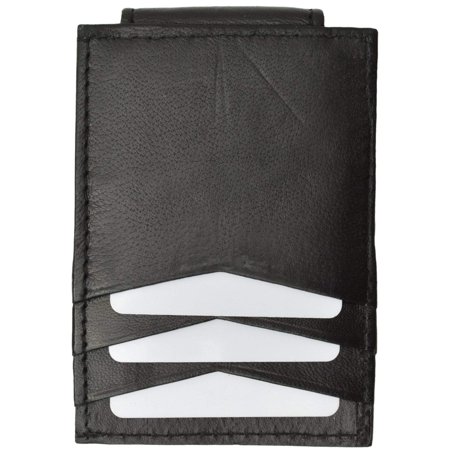 Mens Genuine Leather Money Clip Credit Card Holder Wallet Multiple Colors 1010R (C)