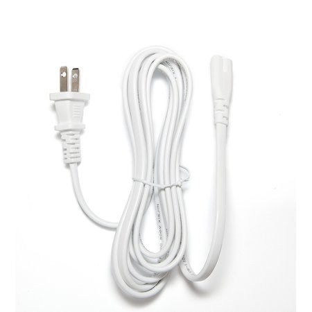[UL Listed] OMNIHIL White 10 Feet Long AC Power Cord Compatible with HP DESKJET 2723