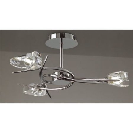 Mantra Lighting 1455 Eclipse 3 Light Semi-Flush Ceiling Fixture