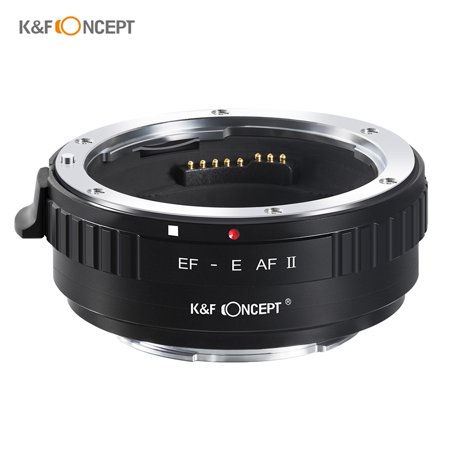 K F CONCEPT K F CONCEPT EF E AF II Lens Mount Adapter Ring 0.5s High Speed Auto Focus Shake with Tripod Mount for EF Mount Lens to Full Frame/APS C E 