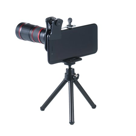 Moobody Camera Telescope Zoom Lens Monocular Telephoto Lens Kit with 20× Zoom Telephoto / 25× Macro / 0.5× Wide-Angle / 205° Fisheye / Mini Tripod