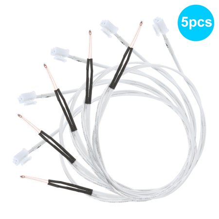Aibecy 5pcs NTC 3950 Thermistor Sensor 100K Ohm with 0.5 Meter Wiring Cable and Pin Head Compatible with Anet ET4 ET4X ET4PRO 3D Printer