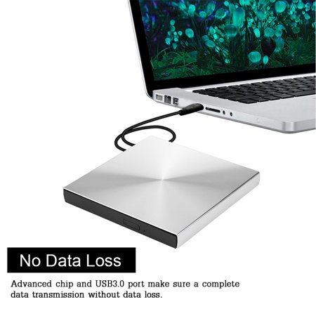 5Gbps Data Transmission External DVD Burner Multi-level Protection Pop-up USB 3.0 CD Driver