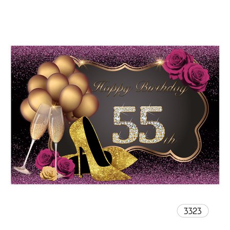 7*5ft Happy Birthday Photo Backdrop Adult Birthday Theme Photography Background Cloth Party Decorations Live Streaming Accessories #3323